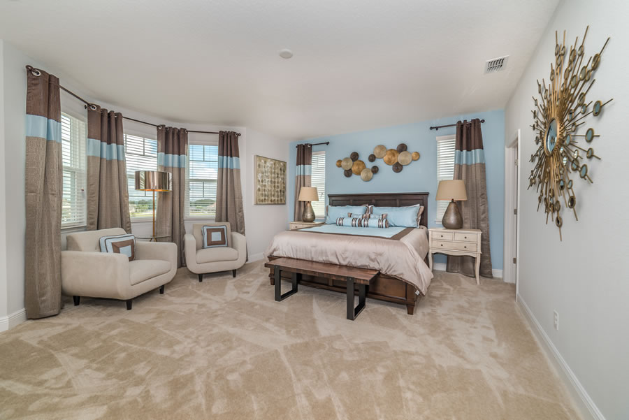 Chelsea Park at West Haven. Disney vacation homes for sale. Master bedroom